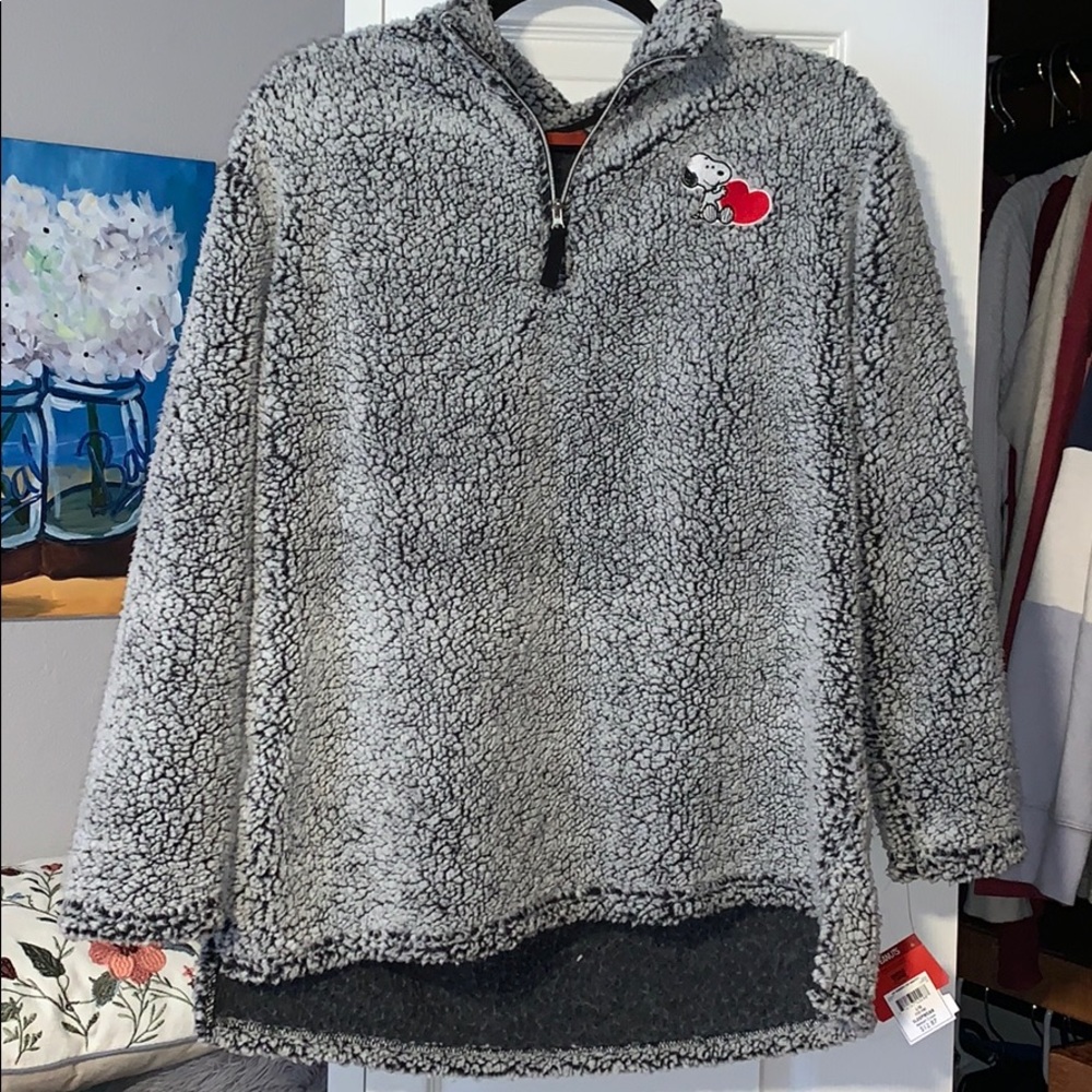 Snoopy Quarter Zip Jacket
